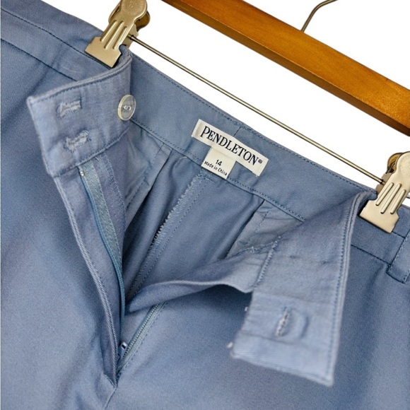 NWT Pendleton Light Blue Trousers, Size 14 - Picture 10 of 12